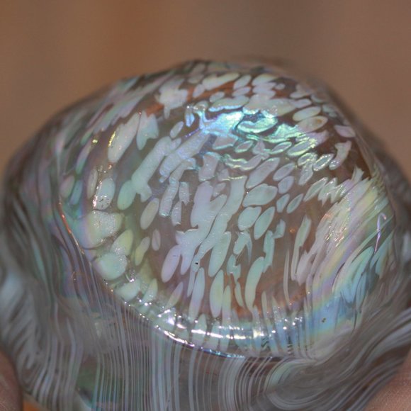 Studio Glass Iridescent Votive Tea Light Candle Holder -- Rainbow of colors - Picture 3 of 4